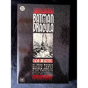 VINTAGE 1991 BATMAN & DRACULA Graphic Horror Novel - hardcover - MINT